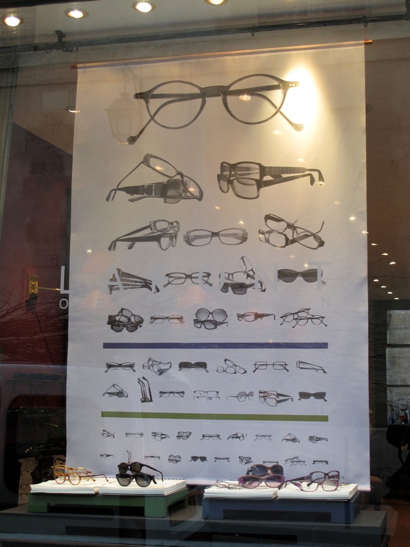 Vitrine de la boutique du Marais