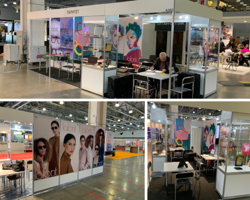 Lafont au salon de moscou optique, solaire, lunettes
